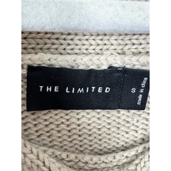 Vintage Vibes Limited Y2K Women S Sweater Cowl Neck Ombré Beige Gray Chunky Knit - Picture 3 of 13